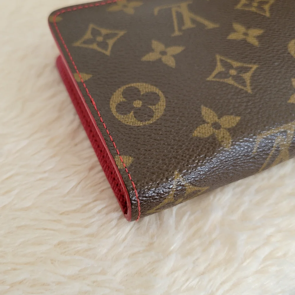 💕LIMITED Edition Louis Vuitton Porte-Monnaie Zippy Wallet Monogram Cerises